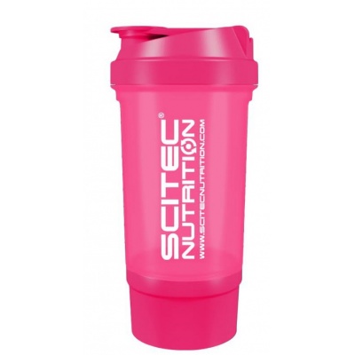 Шейкер Scitec Nutrition с контейнером 500 мл розовый