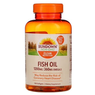 Антиоксидант Sundown Naturals Fish oil 1200мг 100 кап