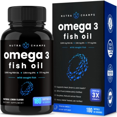 Антиоксидант Nutra Champs Omega-3 Fish Oil 90 капсул