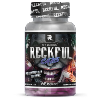 Предтренировочный комплекс Reckful 60 капсул