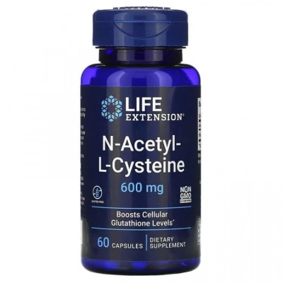 Специальный препарат Life Extension NAC (N-Acetyl-L-Cysteine) 600 мг 60 капсул