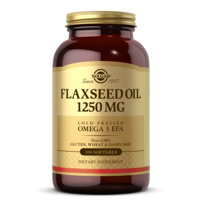 Антиоксидант Solgar flaxseed oil 100 капсул