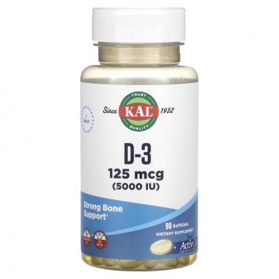 Витамины Innovative Quality KAL D-3 5000 IU ActivGels 90 капсул